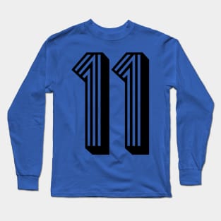 Mexican Team Sports # 11 - Black Long Sleeve T-Shirt